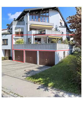 Außenansicht Wohnung / Garage - 4 Zimmer Etagenwohnung zum Kaufen in Biberach