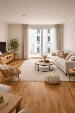 Wohnzimmer - 3 Zimmer Etagenwohnung zur Miete in Frankfurt am Main