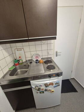 Pantry-Küche mit Kühlschrank - Dein Studenten-Apartment in Münster-Nienberge wartet auf dich