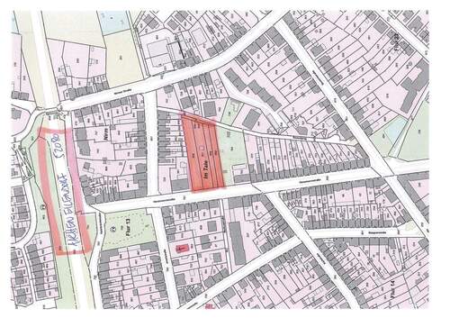 Flurkarte - Seltenes Grundstück in gewachsenem Wohngebiet von Eilendorf - ideal für Planung mit Bebauungsplan