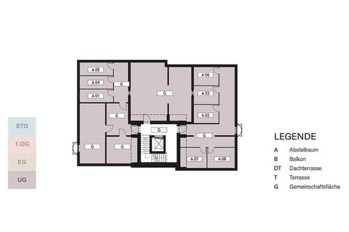 Geschossübersicht UG - 