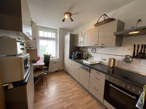 Blick in die Küche - 