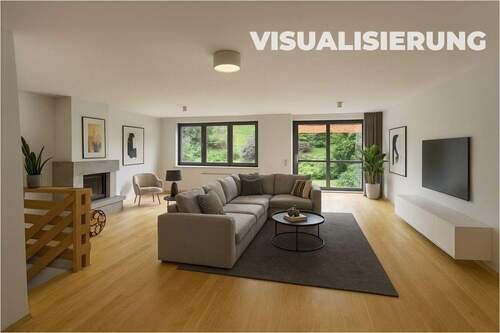 Peter Dondorf Immobilien - Musterbild (KI genergiert) Wohnzimmer - 