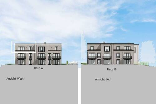 Westansicht - Etagenwohnung in Hamburg zum Kaufen