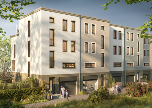 Rückansicht II - Reihenmittelhaus mit 158,00 m&sup2; in Würzburg zum Kaufen