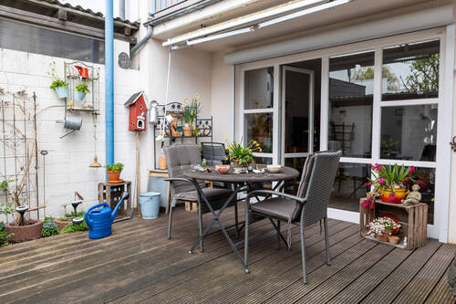 Terrasse - Reihenmittelhaus mit 98,00 m&sup2; in Delmenhorst zum Kaufen