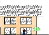 Plan Gartenansicht - 6 Zimmer Doppelhaushälfte in Herzogenrath