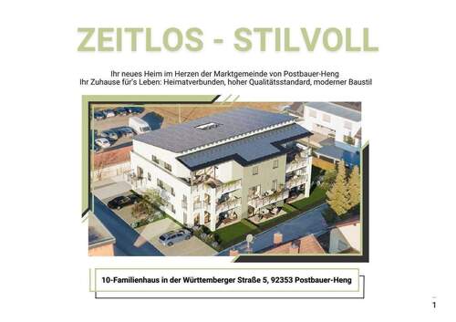 Luftbild - 2 Zimmer Etagenwohnung zum Kaufen in Postbauer-Heng