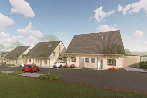 Ansicht - Bauvorhaben in Homberge-Süd: Moderne Doppelhaushälften mit Blick ins Hülsenbecker Tal