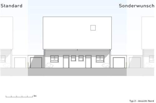 Ansicht_ Nord - Doppelhaushälfte mit 138,50 m&sup2; in Ennepetal zum Kaufen