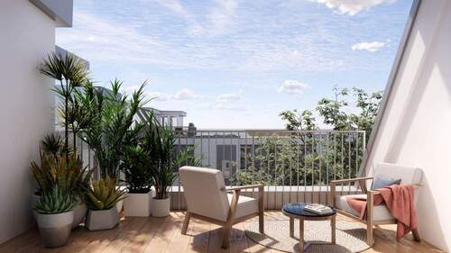 Balkonien - Dachgeschosstraum mit Südterrasse - Bezug 032026