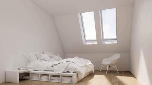 Schlafzimmer - 3 Zimmer Etagenwohnung zum Kaufen in Berlin