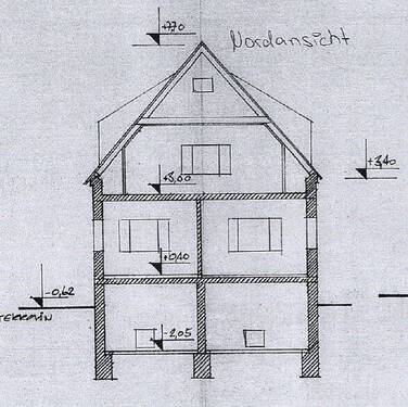 Schnitt Nordansicht - 