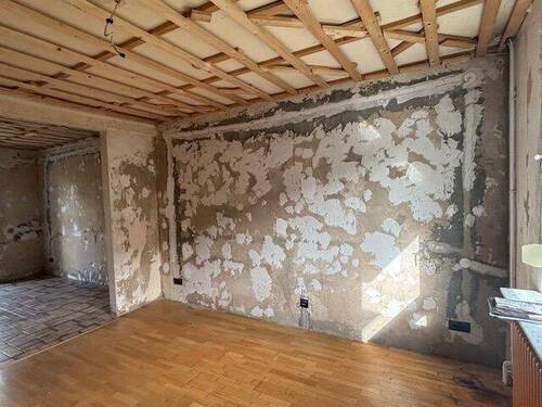 entkerntes Wohnzimmer - 