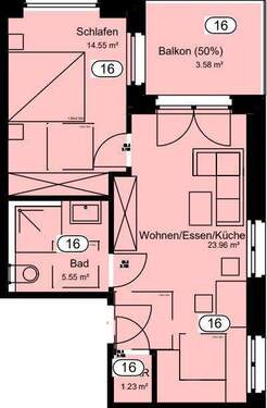 Bild 2 - 2 Zimmer Etagenwohnung zur Miete in Recke