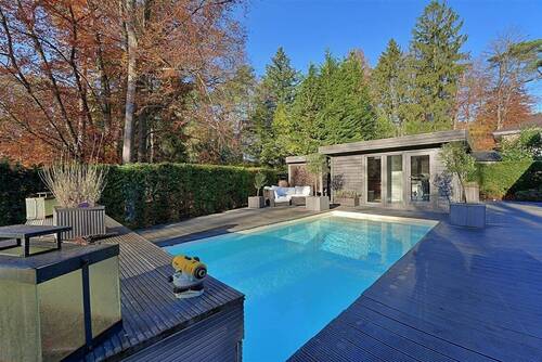 Blick zum Saunahaus - 