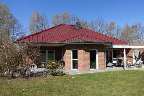 Gartenseite - 3 Zimmer Bungalow in Bruchhausen-Vilsen