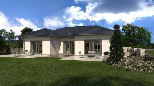 Ansicht Garten - 5 Zimmer Bungalow zum Kaufen in Darmstadt - Eberstadt
