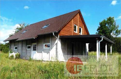 Das Haus im Rohbau - Naturnahes Wohnen - Einfamilienhaus im Rohbau auf großem Grundstück