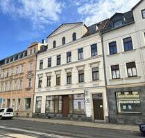 Zentrumsnah: Denkmalgesch. MFH, Gewerbe + 4 WE mit Balkonen in Zwickau! 1 WE leer ab 01.06.2026