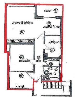 OG rechts (4).jpg - Etagenwohnung mit 100,00 m&sup2; in Bielefeld zur Miete