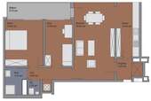 Grundriss 84 m² - 