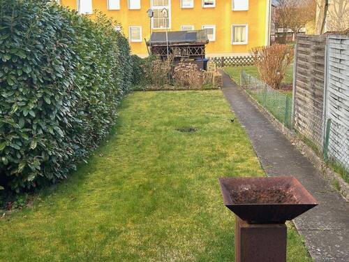 Garten - Reihenmittelhaus mit 75,00 m&sup2; in Uelzen zum Kaufen