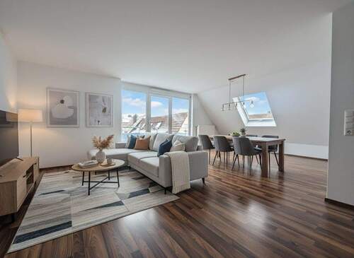 Wohn und Essbereich Digitales Staging - Ihr neues Zuhause mit Weitblick: Sofort bezugsfertig, energetisch top