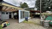 Zugang Halle + neues Carport - 