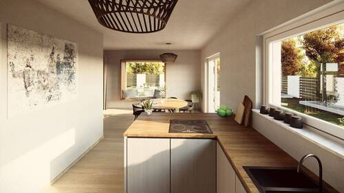 Ansicht Küche - Einfamilienhaus mit 135,00 m² in Gedern zum Kaufen