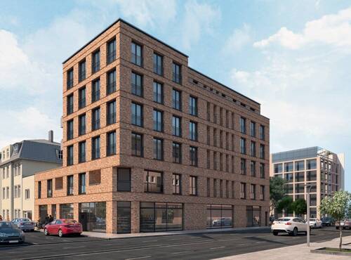 Visualisierung Vorderansicht - Moderne Stadtapartments in Löbtau!