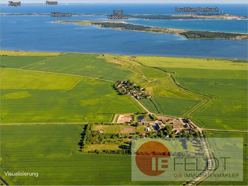 Visualisierung Lage - Entwickler aufgepasst: Areal auf Rügen mit B-Plan für Ferienwohnungen, Eventlocation, Gastro & mehr