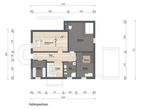 Grndrissplan Kellergeschoss - 