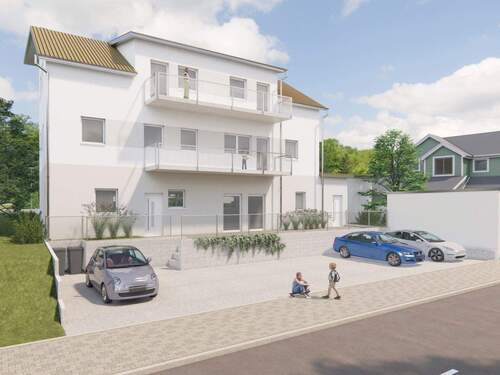 Ansicht Nordseite (Feuerwehrstraße) - 3 Zimmer Etagenwohnung in Lahr/Schwarzwald