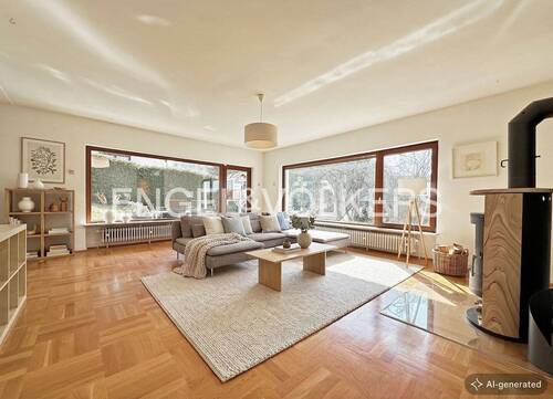 [KI-optimiertes Foto] Wohnzimmer - 5 Zimmer Einfamilienhaus in Schmitten im Taunus