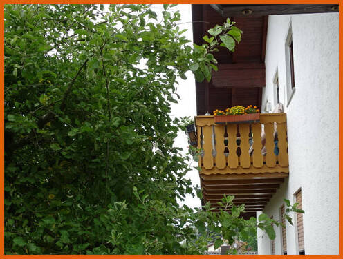 Ansicht Balkon - Etagenwohnung mit 80,00 m&sup2; in Regen zum Kaufen