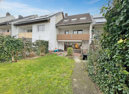Gartenseite - Reihenmittelhaus mit 158,00 m&sup2; in Weinheim zum Kaufen