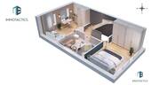 3D Grundriss rechts OG - 