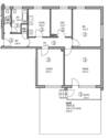 Grundriss 4-Zi-Whg mit Garten, Terrasse und Balkon - 
