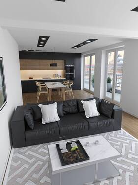 Ess-/Wohnbereich - 4 Zimmer Etagenwohnung zum Kaufen in Sternenfels