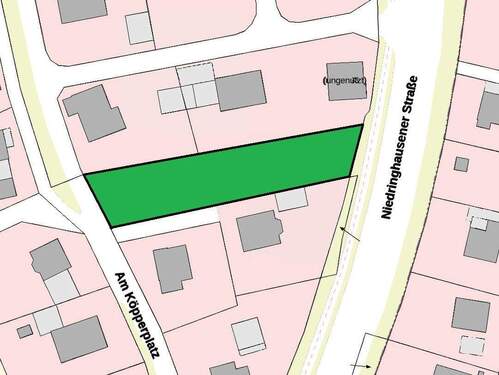 Lageplan - Grundstück zum Kaufen in Hüllhorst