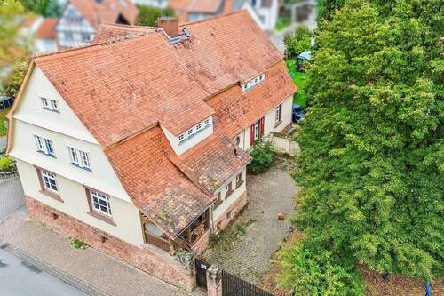 Westansicht (Luftbild) - 1 Zimmer Mehrfamilienhaus, Wohnhaus zum Kaufen in Groß-Umstadt