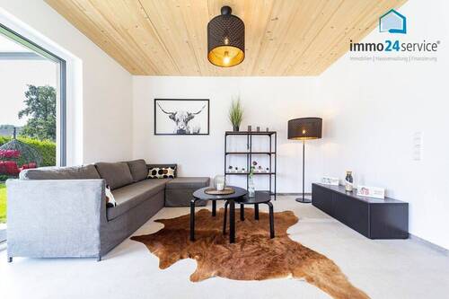 Wohnzimmer EG - 5 Zimmer Einfamilienhaus in Tengen / Watterdingen