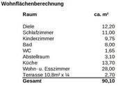 Wohnflächenberechnung - 