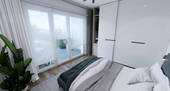 Traumhaftes Schlafzimmer mit Blick ins Grüne - 2 Zimmer Etagenwohnung zum Kaufen in Kümmersbruck