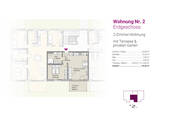 Grundriss Whg. Nr. 2 - 