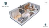 3D Grundriss links OG - 