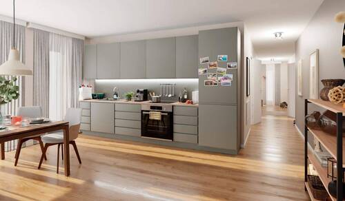 Die offene Küche - 3 Zimmer Etagenwohnung zum Kaufen in Aachen