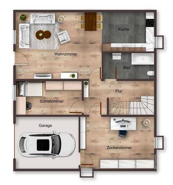 KG Souterrain mit Einliegerwohnung - 