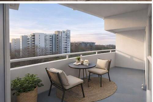 Balkon gestaged - 3 Zimmer Etagenwohnung zum Kaufen in Kaiserslautern